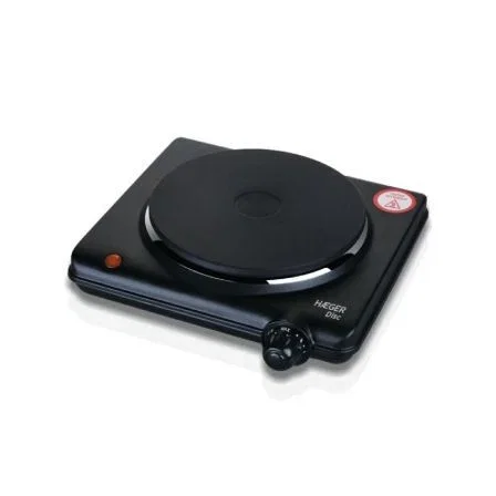 Haeger Placa de Cocina Eléctrica DISK 1500W 165 mm con Termostato y Seguridad por Fusible Térmico Haeger Placa de Cocina Eléctrica DISK 1500W 165 mm con Termostato y Seguridad por Fusible Térmico